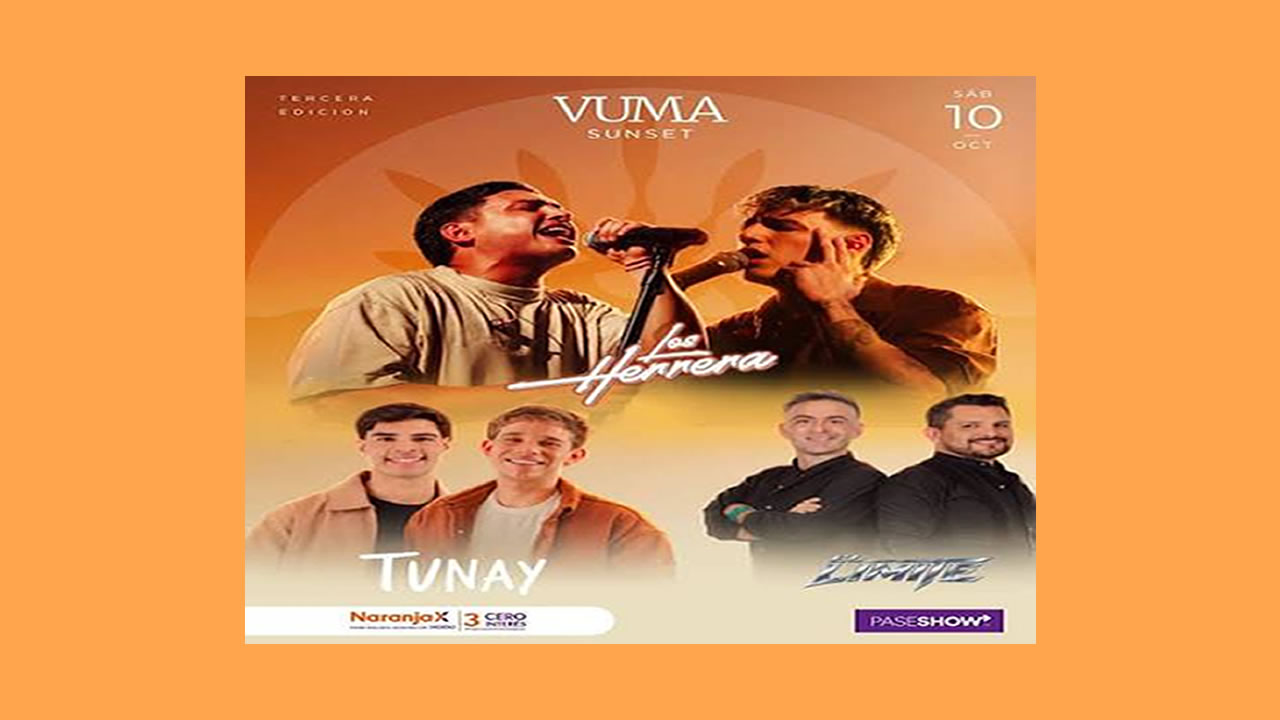 VUMA Sunset confirma la grilla para su tercera edición en Jujuy con Los Herrera, Tunay y El Límite
