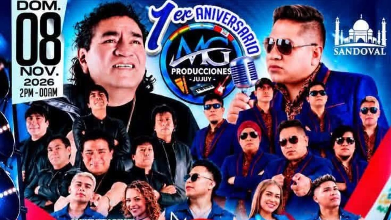 ¡Explosión de cumbia en Jujuy! MG Producciones celebra su primer aniversario en el Complejo Sandoval con Los Ronisch y Delirios